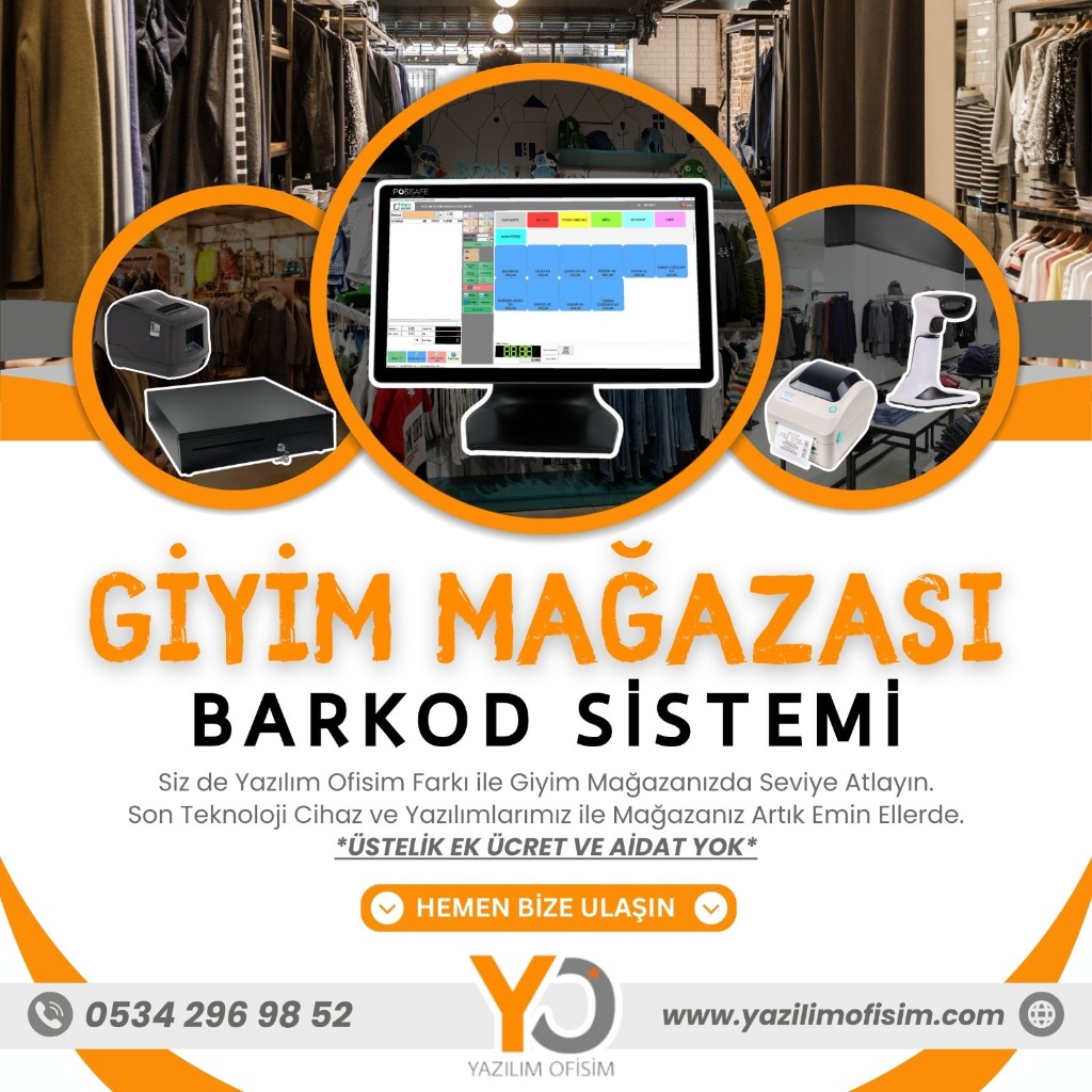 Butik için renk beden varyantlı barkod satış ve stok sistemi