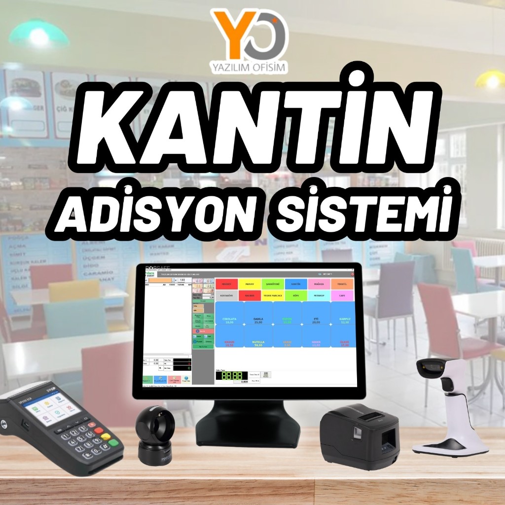 Kantin ve büfe barkod sistemi satış donanımı paketi